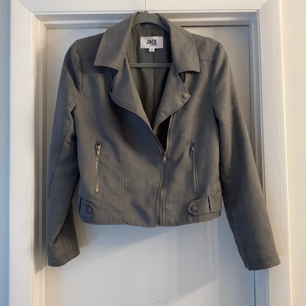 Grey Suede Jacket
